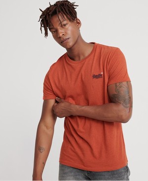 Superdry Orange Label Vintage Embroidery Férfi Pólók Narancssárga | ZXKRL9032